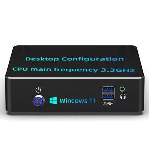미니 PC 인텔 코어 i3 프로세서  데스크탑 머신 구성 윈도우 11 프로 컴퓨터 HDMI VGA USB 3.0 3.3GHz