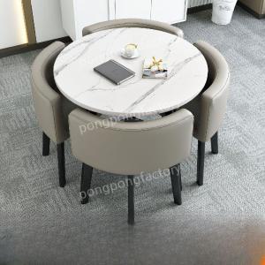 4인용 세라믹 원형 테이블 세트 식탁 북유럽 의자 주방 식당 음식점 업소용 사무실 카페 홈카페