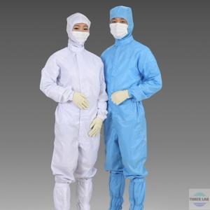 Cleanroom Ware Coverall 원피스형 방진복 기본형 모자부착 후드부착 귀망사 마스크