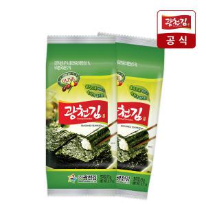 [광천김] 올리브유 녹차 재래도시락김 5g 48봉