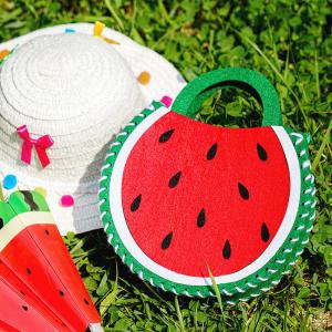 민화샵 여름 펠트 수박가방만들기 돌봄교실 미술키트 어린이만들기