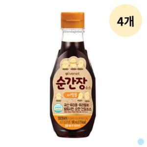 아이배냇 아기 유아식 우리콩 순간장 소스 비빔용 X4_MC