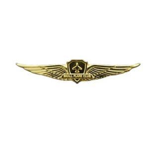 승무원뱃지 파일럿 비행 장교 날개 항법 항공 금속 브로치 핀 챌린지 코인