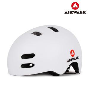 (Airwalk) 어반헬멧 화이트안전모 보호장구 운동 자전거 스케이트보드 스포츠 인라인 킥보드 머리장비