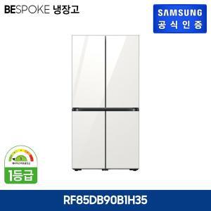 삼성 비스포크 냉장고 4도어 글램화이트 RF85DB90B1H35