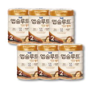 앱솔루트 명작 리뉴얼 2FL 분유 2단계 800g (6캔) 6개_MC