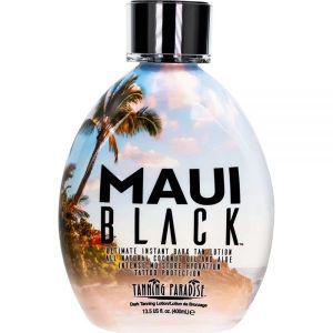 Tanning Paradise Maui 블랙 로션 - 인스턴트 다크 셀프 태너 천연 태닝 코코넛 오일 및 알로에 하이드레이