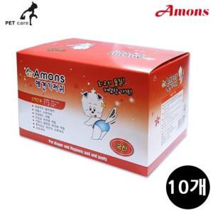 아몬스 애견기저귀 소형견용 10매 (10개입) 배변훈련 패드 애완용품