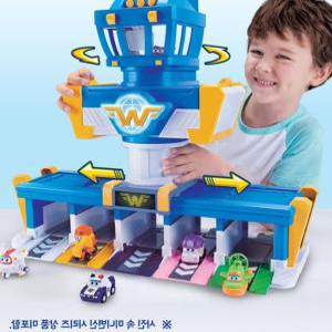 유치원선물 슈퍼윙스4 공항기지 플레이트 세트 장난감 슈퍼윙스월드로봇