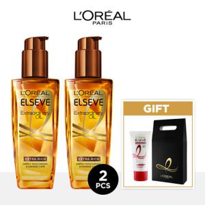 [로레알파리] 엑스트라 오디네리 오일 100ml 2개 (옵션선택)+ TR5 헤어팩 50ML+선물용상자