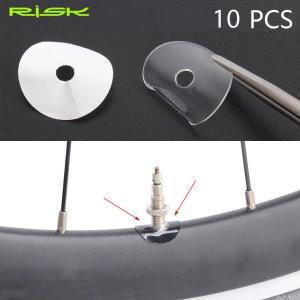 RISK 자전거 밸브 림 보호 스티커, FV Presta 타이어 밸브 깍지 접착제 패드, MTB 도로 자전거 공기 깍지