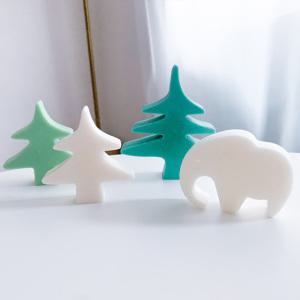 자체제작 크리스마스 나무 코끼리 캔들 석고방향제 비누 실리콘 몰드 틀