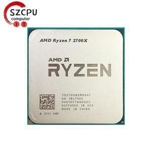 AMD 라이젠 7 2700X R7 2700X 37 GHz 중고 게이밍 젠  8 코어 16 스레드 16M 105W CPU YD270XBGM88AF 소켓