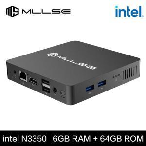 MLLSE M2 미니 PC 인텔 셀러론 N3350 CPU 6G RAM 64G ROM 호환 VGA USB30 Win10Pro 데스크탑 휴대용 와이파
