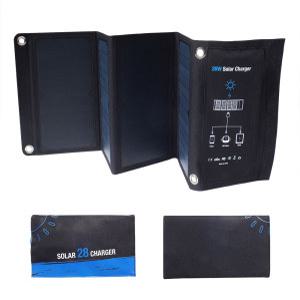 포제 태양 전지 판 패널 SunPower 장착 접이식 휴대용 태양열 휴대폰 충전기 스마트폰용 USB 5V 고속 충전