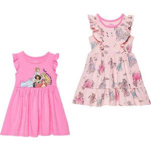[관부가세포함] 디즈니 프린세스 자스민 신데렐라 여아 아동용 2팩 핑크 드레스 사이즈 5-새 상품