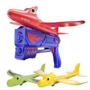공룡 야외장난감 에어글라이더 비행기 슈팅 총미니비행기 미니어처비행기