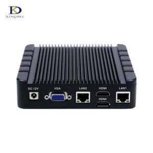 미니 PC 쿼드 코어 산업용 미니 PC 팬리스 인텔 셀러론 J3455 컴퓨터, 2 * HDMI 1 VGA COM LAN Win10 8GB R