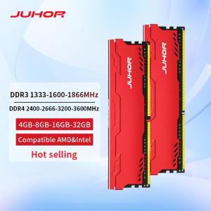 JUHOR 메모리 램 Udimm Dimm 데스크탑 메모리 DDR3 8G 4G 1866 1333 1600MHz DDR4 8G 16G 32G 2666 3200MHz