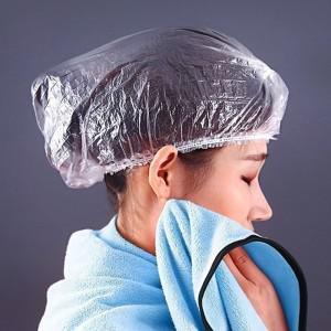 투명 일회용 염색 비닐 헤어캡 위생모자 샤워캡 100매 샴푸캡 방수