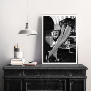 커플룩 여행 하와이 섹시한 다리 스타킹 월 아트 포스터 패션 북유럽 스타일 커플 캔버스 프린트 거실 홈