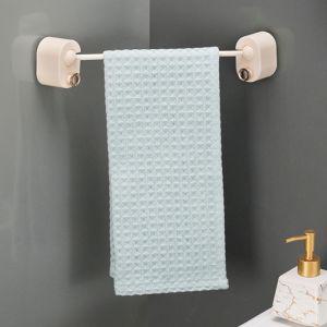 코너 벽면 접착식 수건걸이(30cm) (아이보리)욕실수건걸이 화장실수건걸이