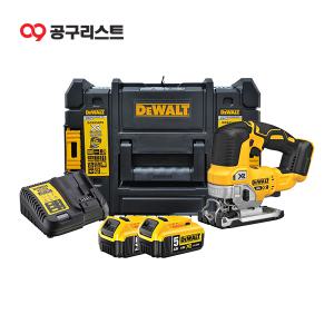 디월트 DCS334P2 20V 충전직쏘 5.0Ah 배터리 2개