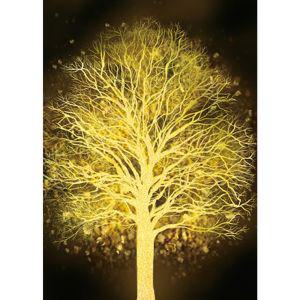 황금빛 행운의 나무 패브릭보석십자수 패브릭 50x70 보석십자수