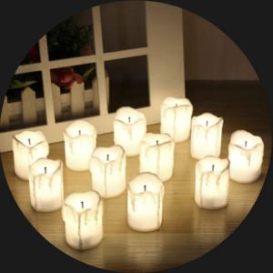 [오너클랜]캠핑 식탁 조명 수면등 전기 전구 초 무드등 LED 촛불