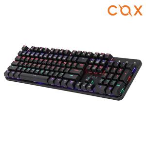 COX CK420 교체축 레인보우 LED 게이밍 (블랙, 청축)
