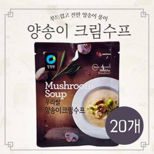 청정원 우리쌀 양송이크림수프 60g 20개