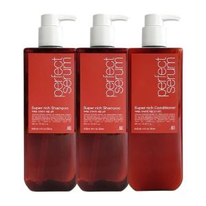 미쟝센 퍼펙트 슈퍼리치 세럼 샴푸 680ml x2 + 컨디셔너