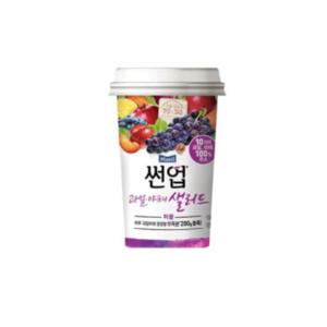 썬업 과일야채샐러드 190ml 퍼플X10컵/무료배송