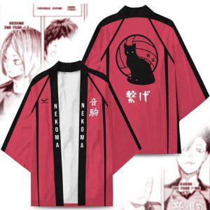 애니메이션 하이큐 일본 기모노 하오리 유카타 코스프레 여성 남성 패션 여름 반팔 셔츠 스트리트웨어 상의