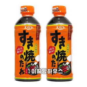 에바라 스키야키타레 소스 500ml x2개 일본소스 샤브샤브육수_MC