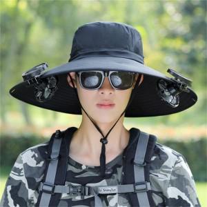 남자 여름 태양열 충전식 선풍기 모자 낚시모자 썬캡 헌팅캡 농부 캠프캡 FSM052308