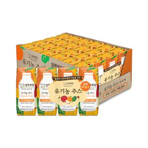 매일 상하목장 유기농 주스 사과오렌지케일 125ml 24팩