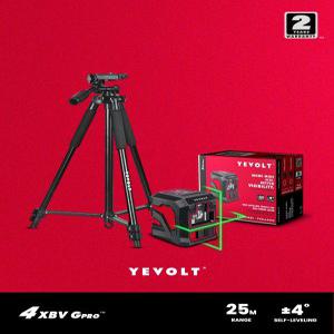 레벨기  YEVOLT TP YVGLL4XS2 크로스 라인 레이저 그린 빔 셀프 삼각대 DIY 도구 건설 측정 기계 2