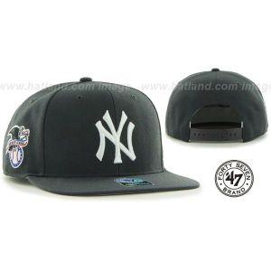 미국정품 MLB New York 양키즈 SURESHOT SNAPBACK Charcoal Hat by Twins 47 Brand