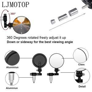 일반 오토바이 미러 라운드 폴딩 바 엔드 사이드 BMW K1200R HP2 엔듀로 K1300S/R/GT K1600GT/GTL R1250GS