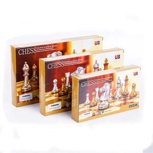 자석체스  체스판 보드게임 마그네틱 접이식 파티 테이블 게임 보드 금 및 실버 조각 퍼즐 카드 장난감
