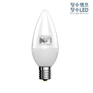 [OFKM748P]장수램프 투명 LED 촛대구 5W E17 캔들다마