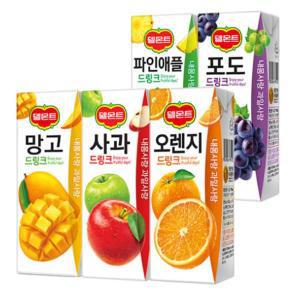 칠성 [델몬트] 드링크 오렌지 190ml(48팩) 도매 시원한음료 어린이집 유치원 팬트리 탕비실 대용량 식자재