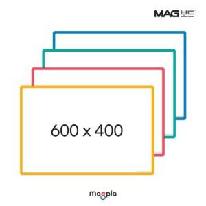 마그피아 마그보드 고무자석 칼라 화이트보드 W600 X L400 /그린