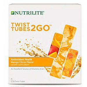 Nutrilite Twist Tube 2GO - 건강 망고 시트러스 트위스트 튜브 20개