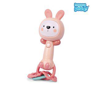 [해피플레이] 흔들어 멜로디봉 토끼 터미타임 치발기 아기 장난감