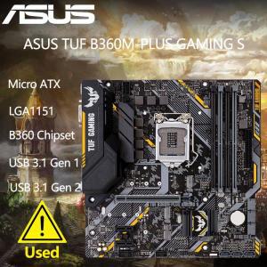 ASUS B360M-PLUS GAMING S 마더보드 인텔 LGA1151 칩셋 DIMM DDR4 지지대 i7 8700 CPU