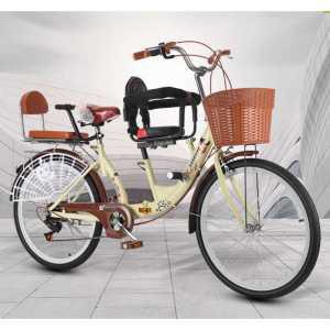 2인용 엄마자전거 자전거 보조의자 제품 유아동반 한강