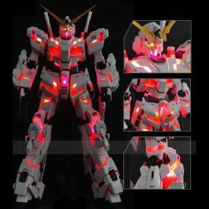 건담 모델 키트 애니메이션 피규어 PG 1/60 RX-0 유니콘 반슈 LED 조명 세트 바디 없는 액션