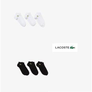 라코스테 LACOSTE 스포츠 브랜드관 남녀공용 저지 발목 양말 3족 세트 RA4183-54G 419127